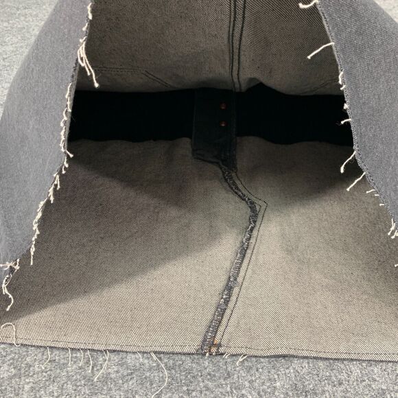 Old Navy Button Fly Jean Skirt Womens 16 Higher High Rise Secret Smooth Pockets - Picture 9 of 13